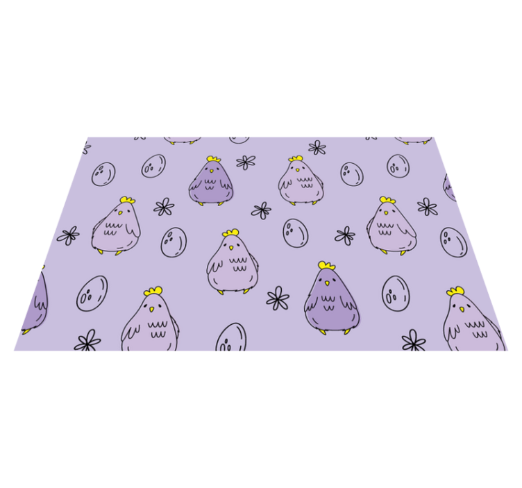 Children placemats cute chickens design - TenStickers
