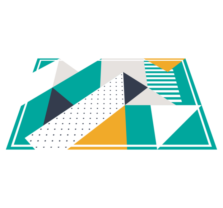 Triangles geometric art original placemats - TenStickers