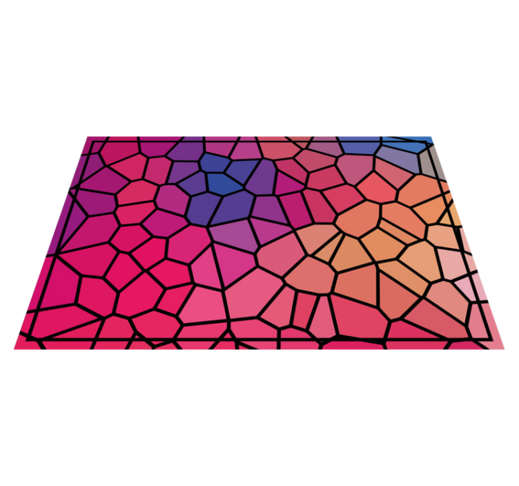 Vibrant color geometric original placemats - TenStickers