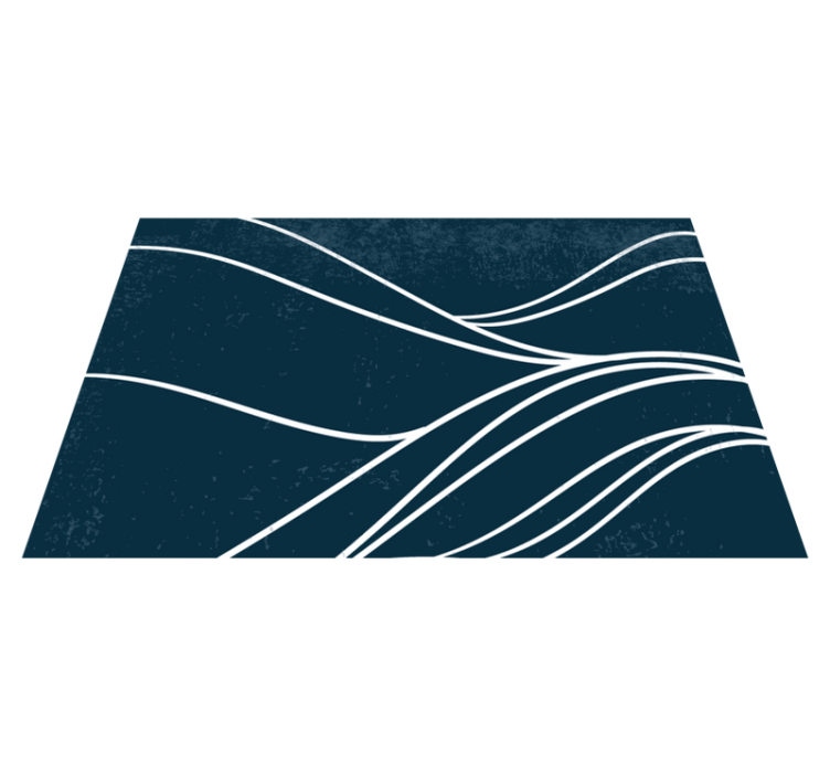 Modern placemats with elegant wave design - TenStickers