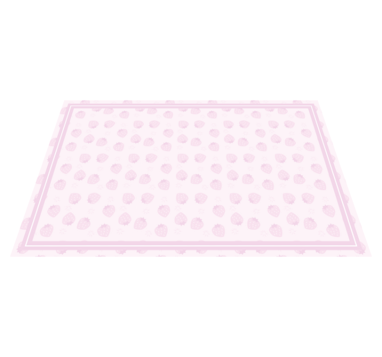 Strawberries pattern on pink modern placemats - TenStickers