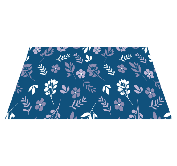 Textured placemats with botanical floral design - TenStickers