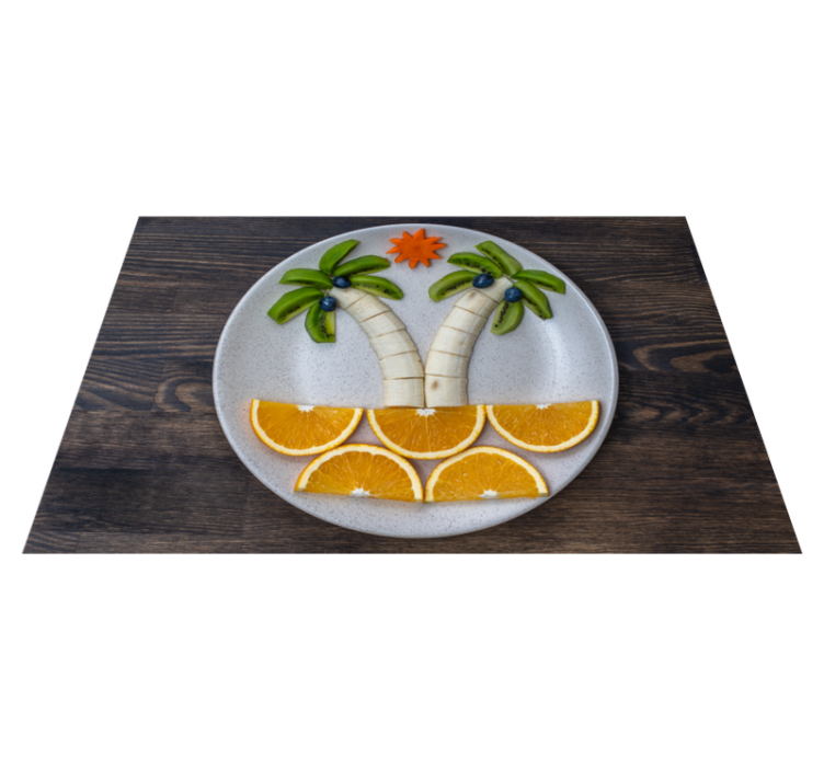 Original placemats tropical fruit display - TenStickers