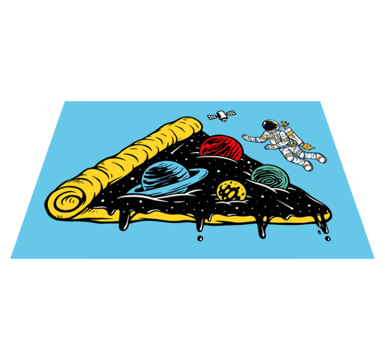 Space Themed Slice original placemats - TenStickers