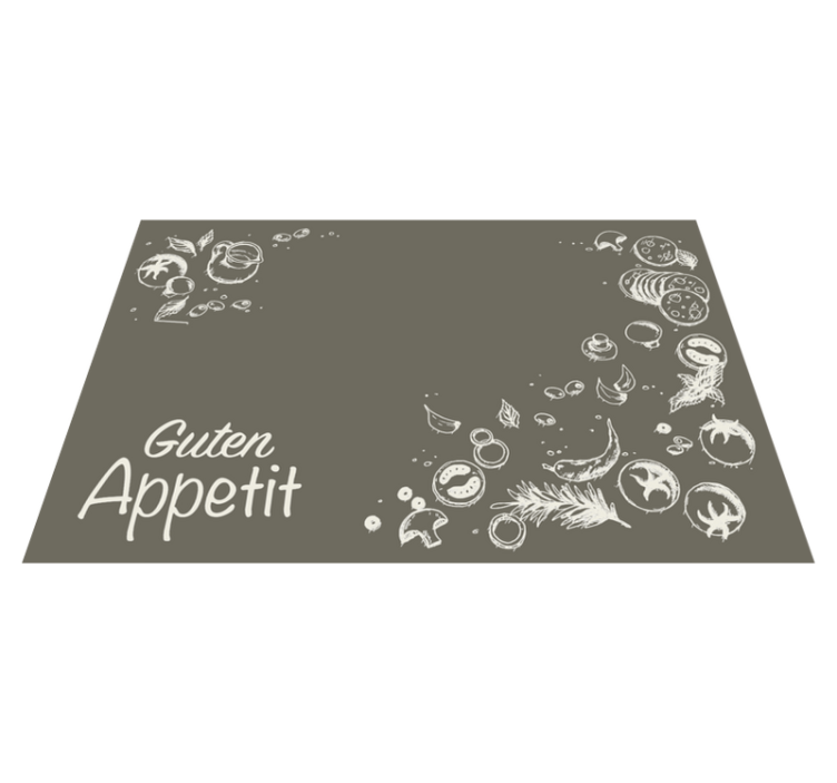 Bon Appetit quote placemats - TenStickers