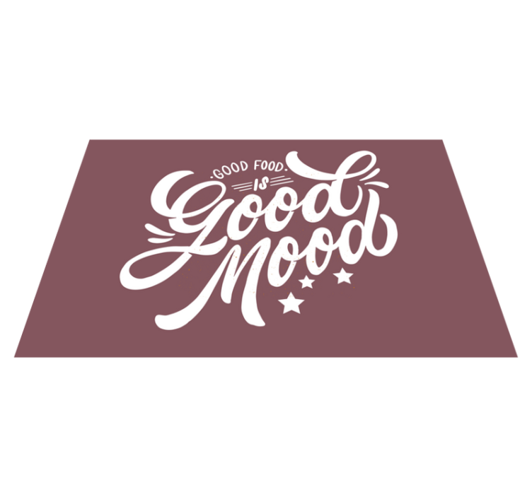 Good food is good mood restaurant placemats - TenStickers