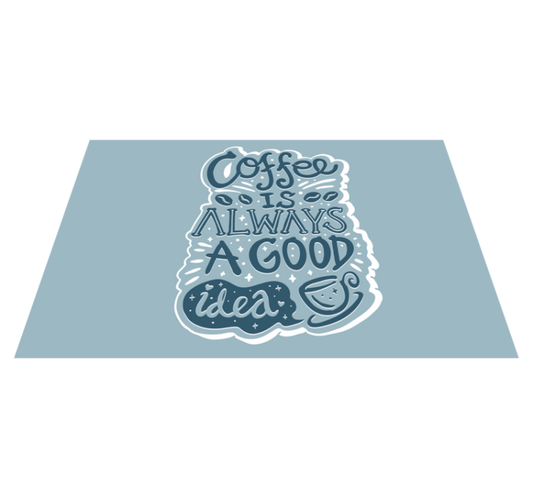 Placemats with quotes coffee is my love language - TenStickers