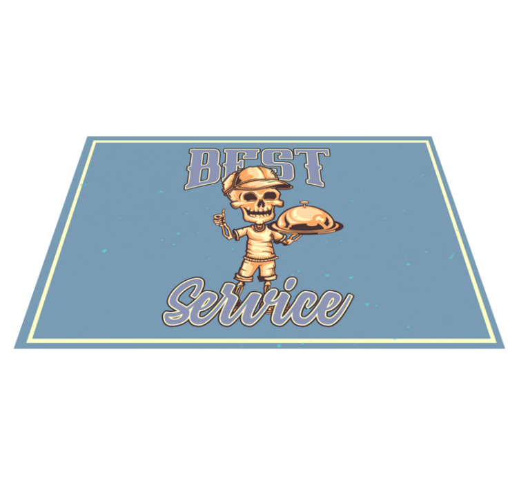 Original placemats skeleton waiter service - TenStickers
