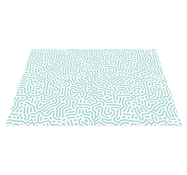 Green white nature pattern original placemats - TenStickers