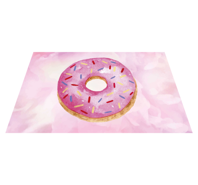 Pink glazed with sparkles original placemats - TenStickers