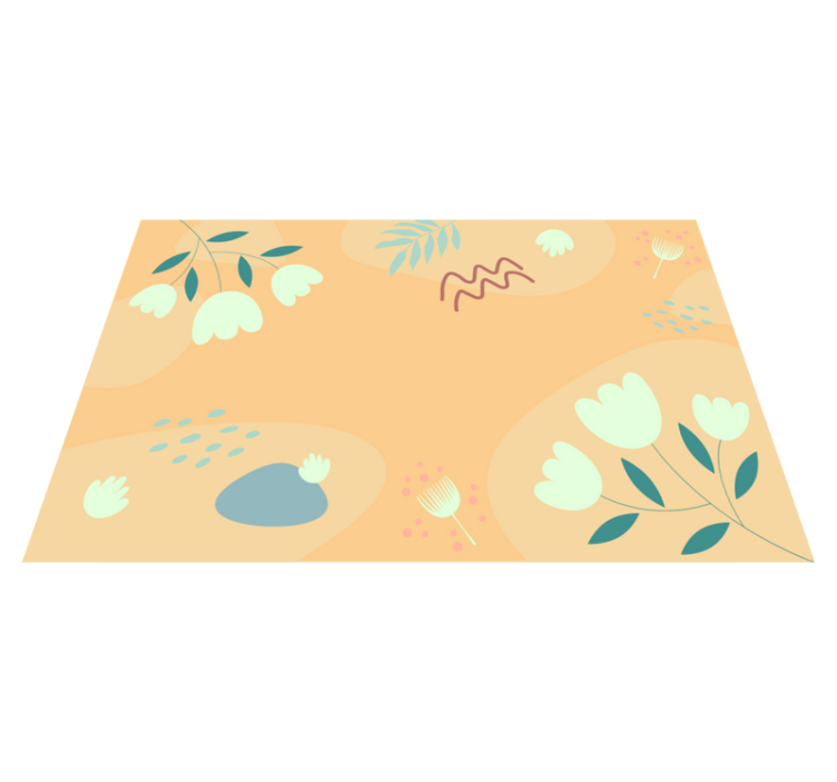 Original placemats abstract floral design - TenStickers