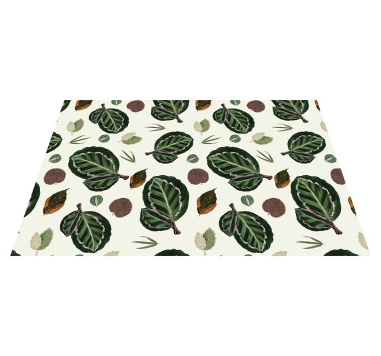 Textured placemats with leaf pattern design - TenStickers