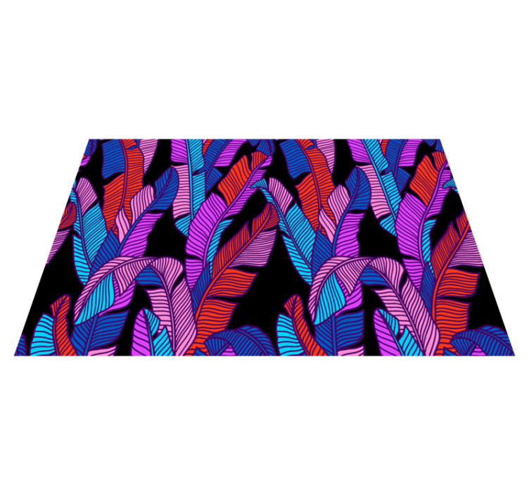 Textured placemats with vibrant leaf designs - TenStickers
