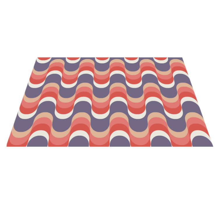 Modern placemats in wave pattern design - TenStickers