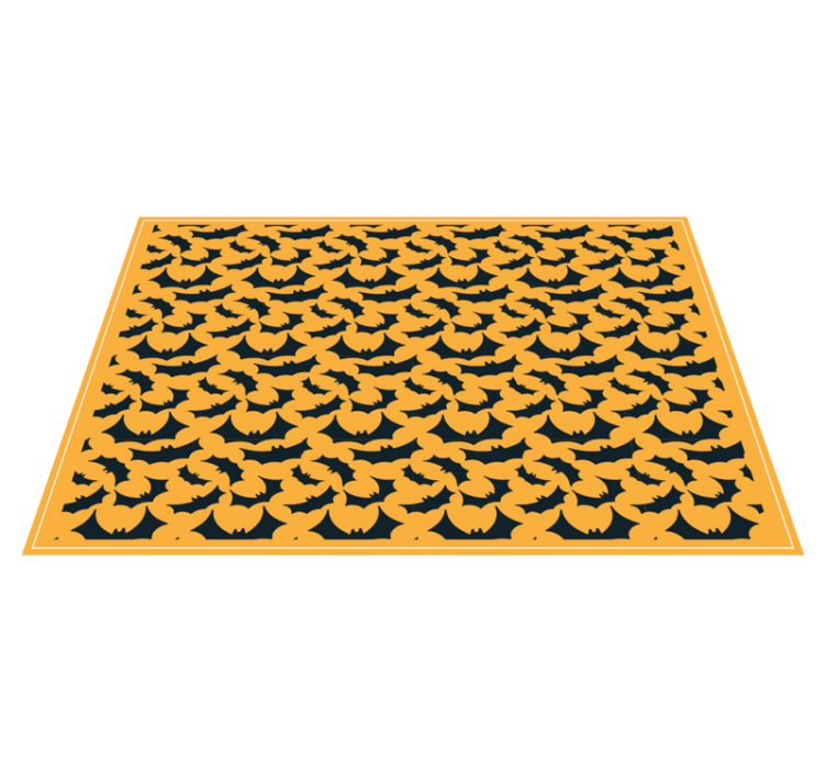 Halloween placemats bat pattern design - TenStickers