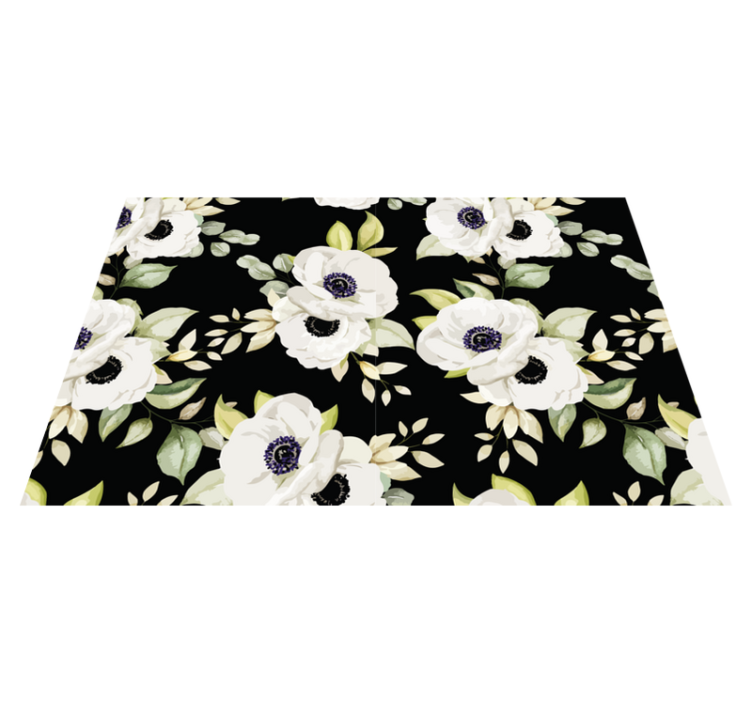 Original placemats floral design set - TenStickers