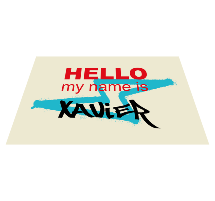 Placemat with quotes personalized name announcement - TenStickers