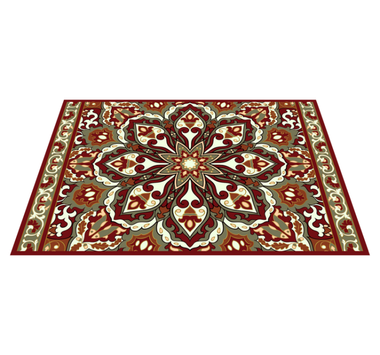 Handcrafted floral ethnic design placemats - TenStickers