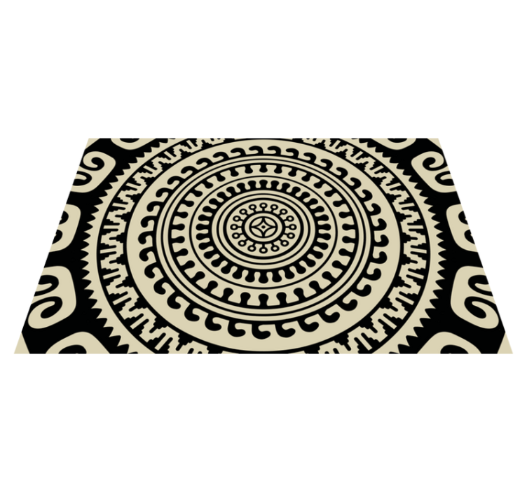 Textured placemats with circular patterned design - TenStickers