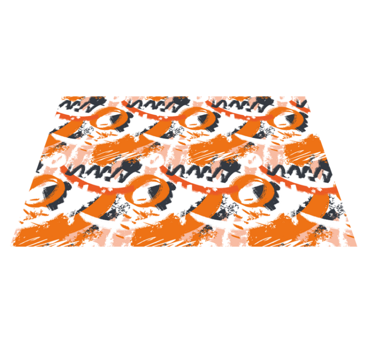 Textured placemats with vibrant abstract design - TenStickers