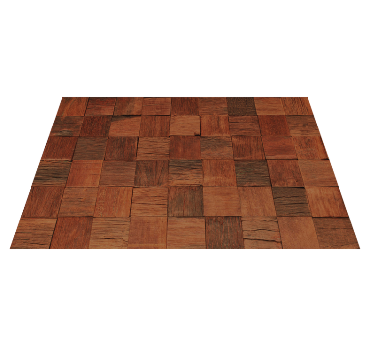 Wooden texture of brown  placemats - TenStickers