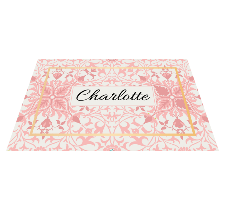 Personalisable placemats with customized botanical design - TenStickers