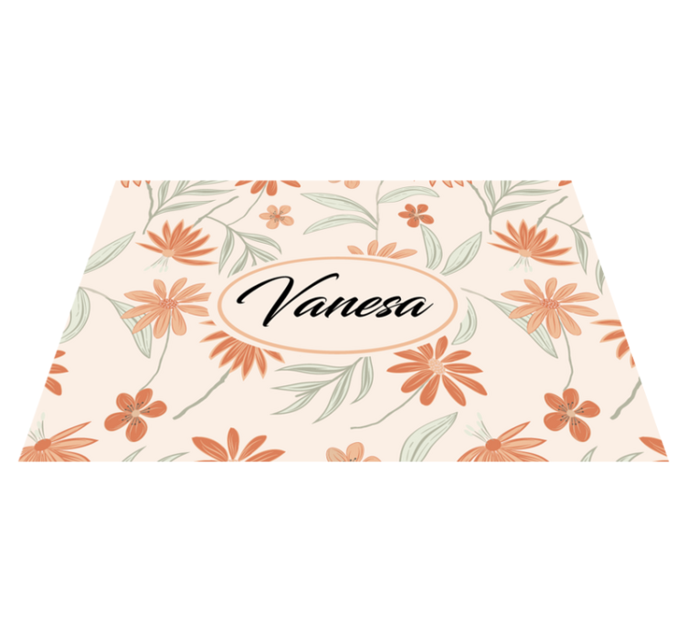 Personalisable placemats custom botanical design - TenStickers