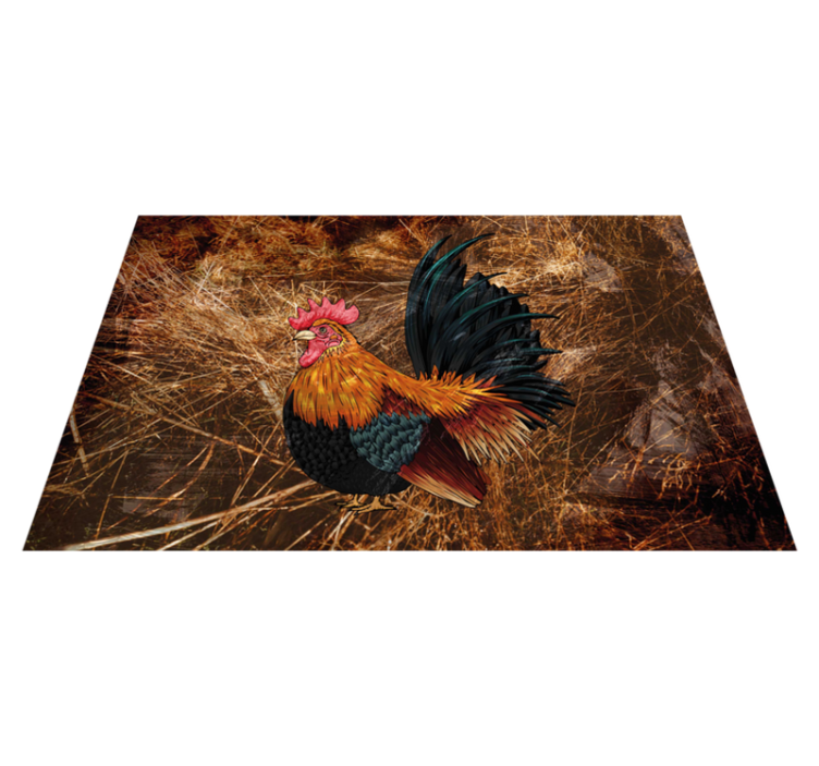 Original placemats vibrant rooster art - TenStickers