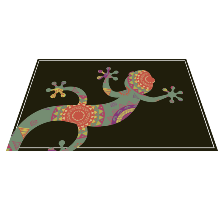 Original placemats colorful lizard design - TenStickers