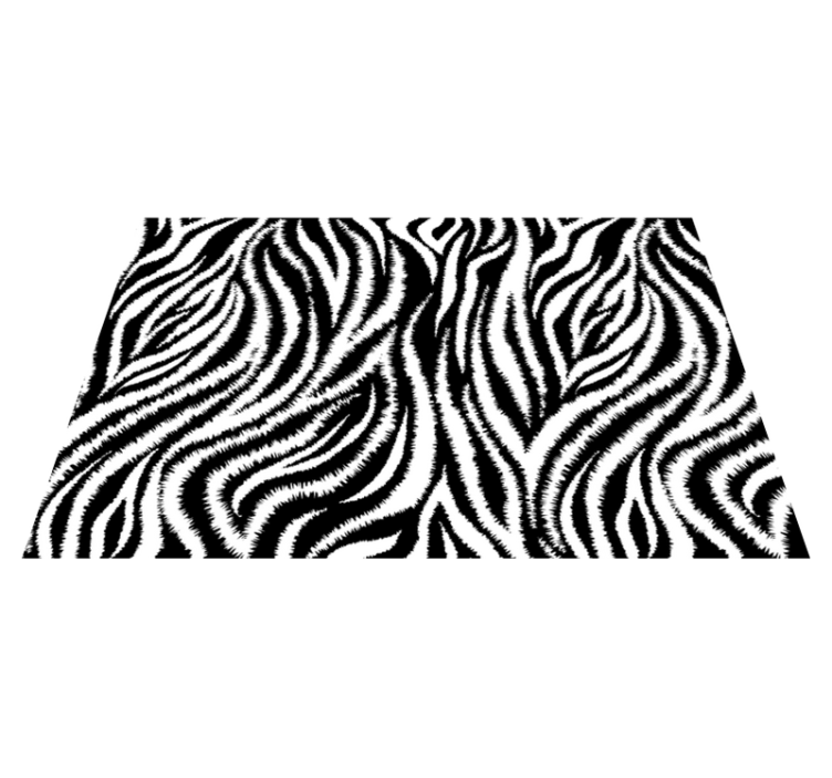 Textured placemats with zebra stripe design - TenStickers