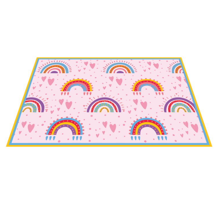 Children placemats vibrant rainbow designs - TenStickers