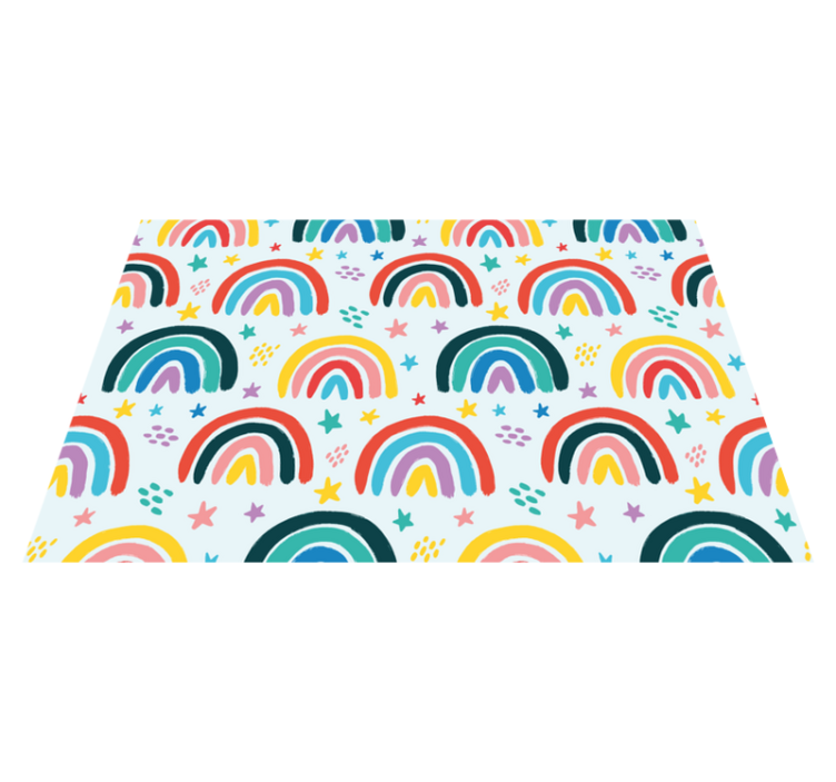 Children placemats lively rainbow design - TenStickers