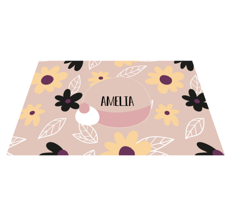 Children placemats customized botanical design - TenStickers