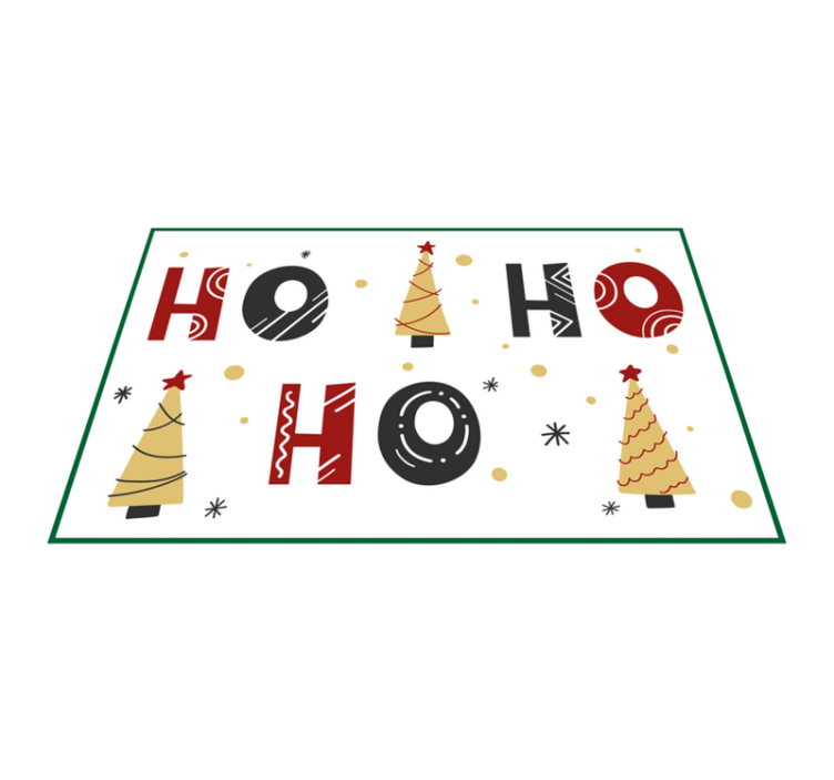 Christmas placemats with festive tree design - TenStickers
