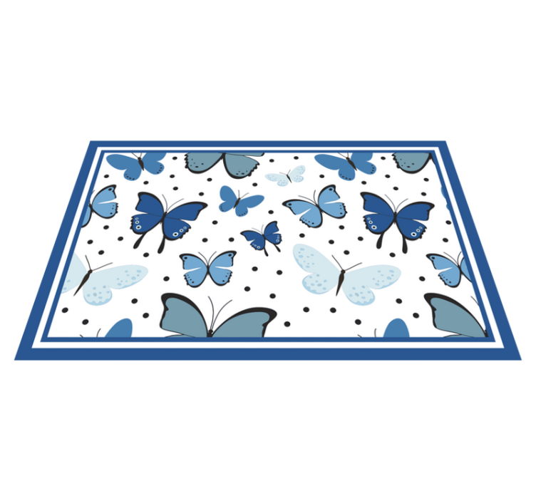 Children placemats butterfly pattern design - TenStickers