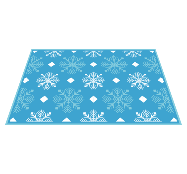 Christmas placemats with snowflake pattern design - TenStickers