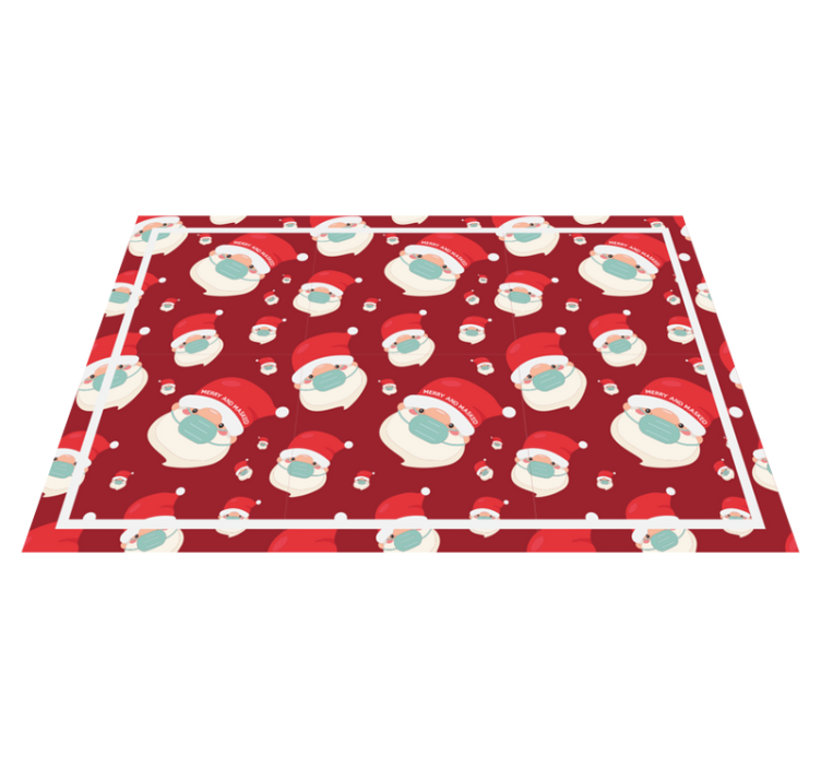 Christmas placemats santa claus design - TenStickers
