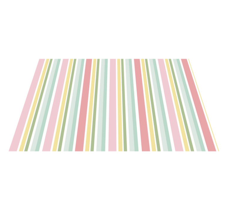 Horizontal pastel multicolor  modern placemats - TenStickers