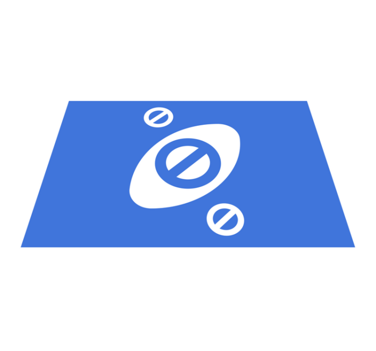 Modern placemats in minimalist blue accent - TenStickers