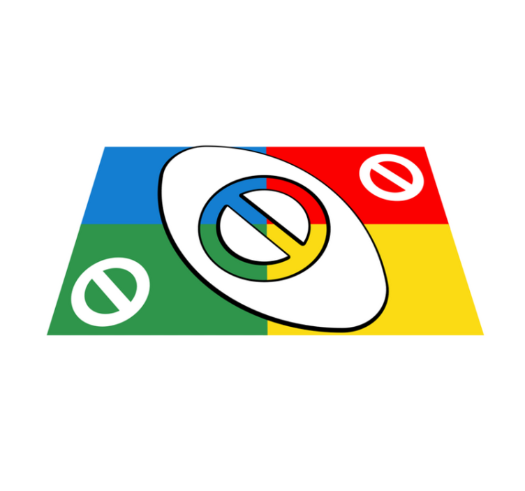 Modern placemats abstract colorful design - TenStickers