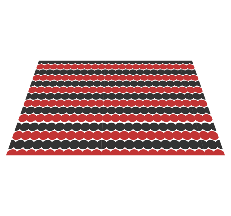 Modern placemats layered circular design - TenStickers