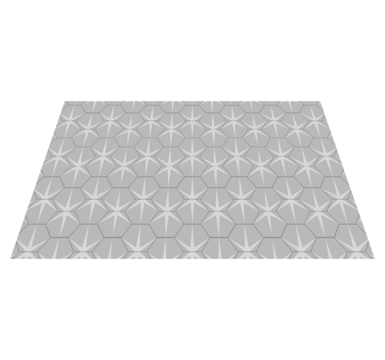 Textured placemats with hexagonal star design - TenStickers