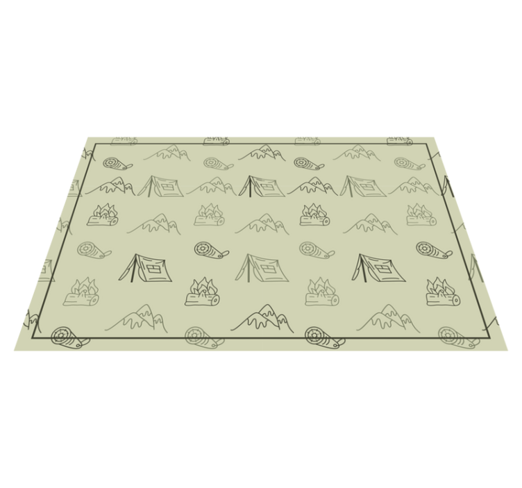 Original placemats camping adventure set - TenStickers