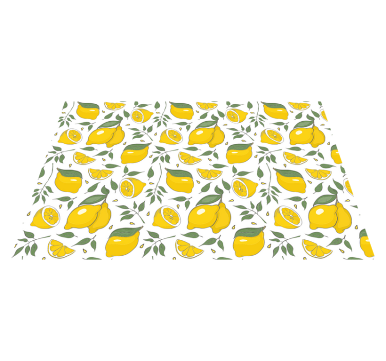 Original placemats lively lemon design - TenStickers