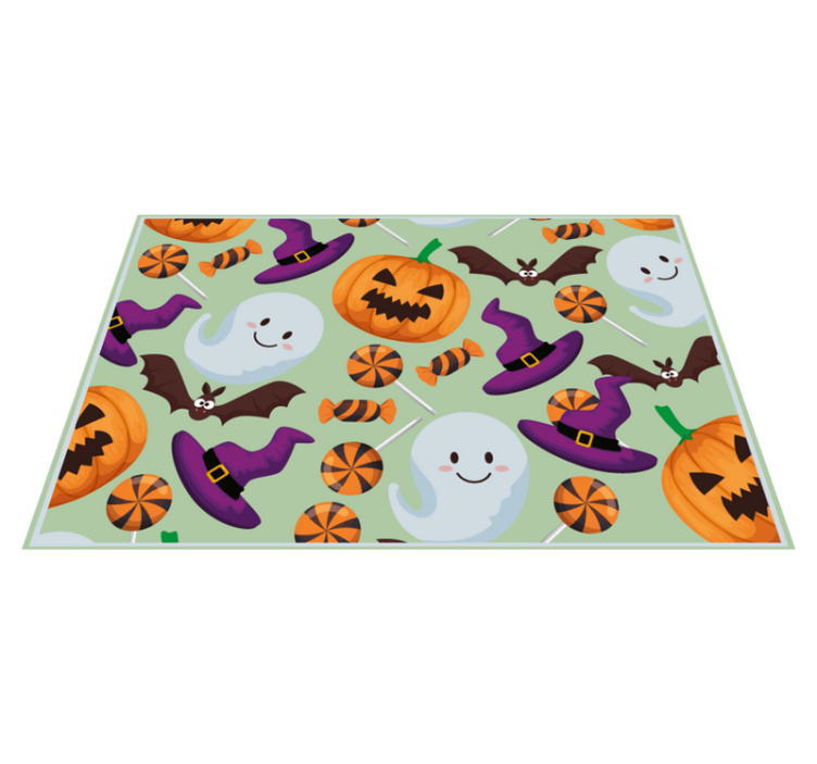 Halloween placemats with colorful halloween designs - TenStickers