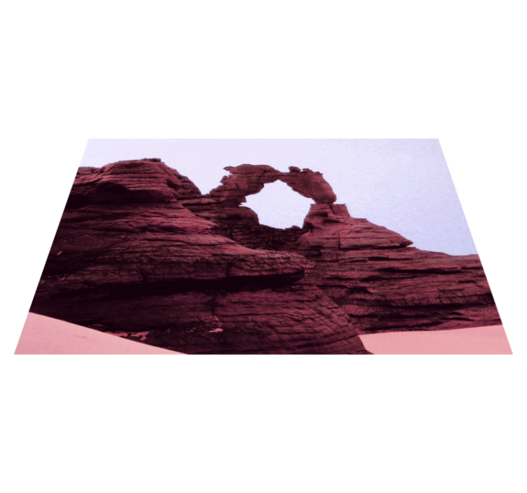 Textured placemats scenic rock formation design - TenStickers
