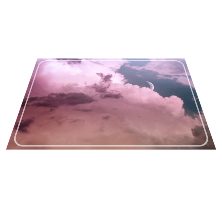 Modern placemats cloudy sky moon - TenStickers