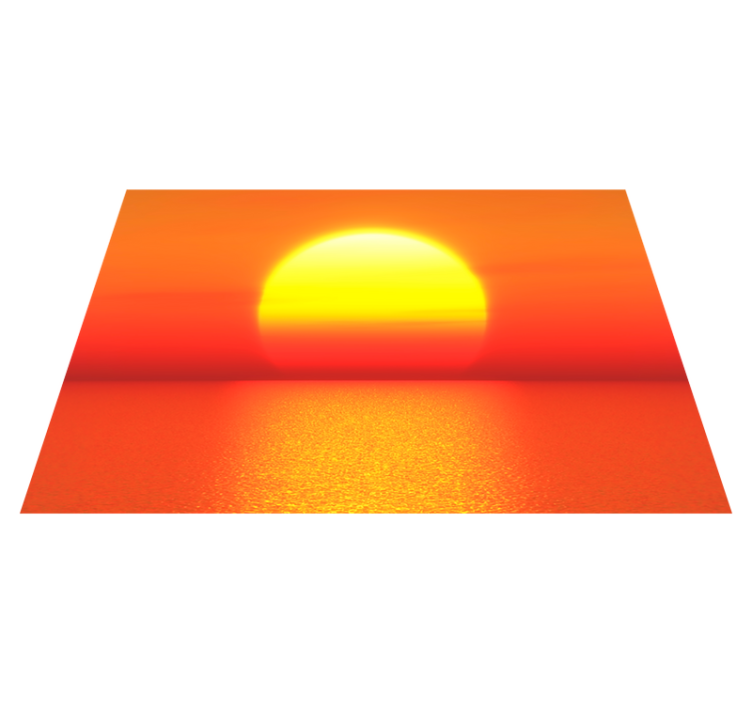 Modern placemats sunset horizon - TenStickers