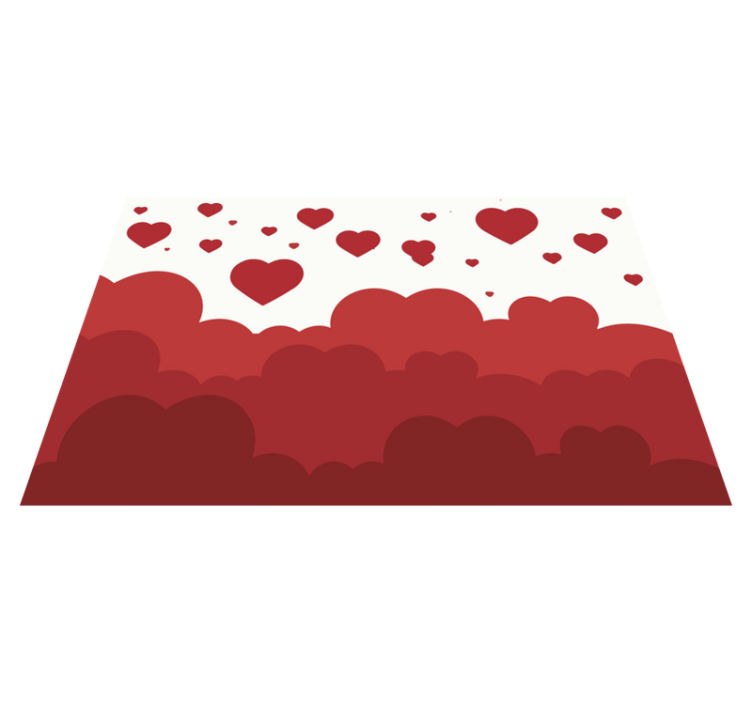 Original placemats hearts cloud design - TenStickers