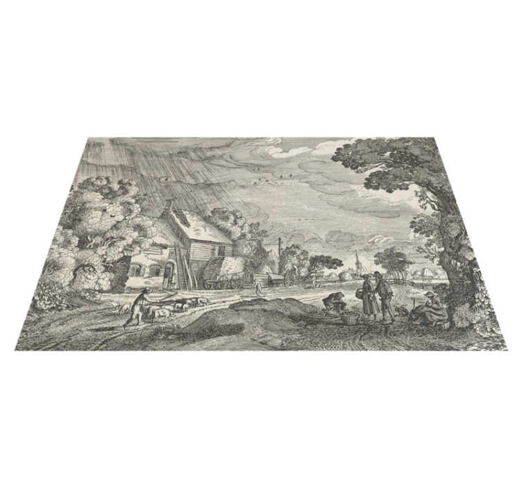 Mirage landscape Vinyl placemats - TenStickers